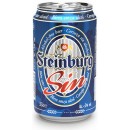 Pivo nealko STEINBURG 0,33 plech, 6 ks